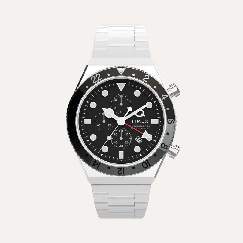Orologio Al Quarzo Timex Q Timex Gmt Chronograph Tw2v69800