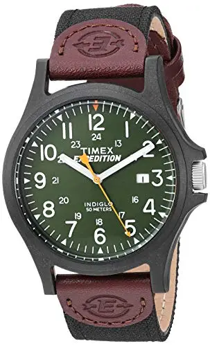 Timex Orologio Expedition Uomo con display analogico al quarzo nero TW4B08100
