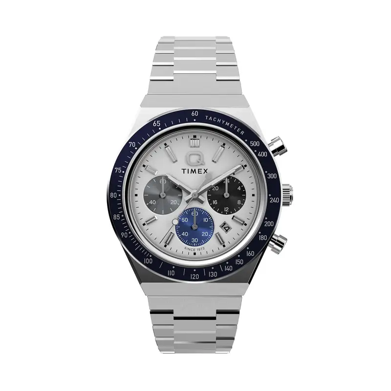 Orologio Timex Q Timex® Chronograph TW2Y36200 Argento