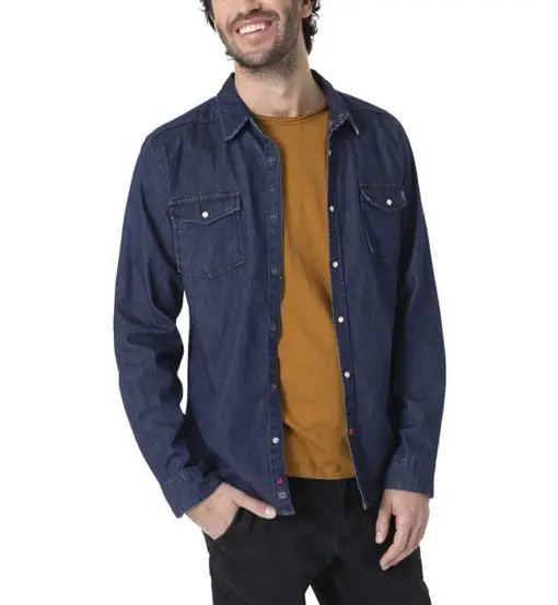 camicia a maniche lunghe - uomo Blue