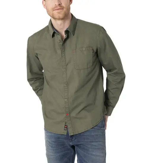 camicia a maniche lunghe - uomo Green
