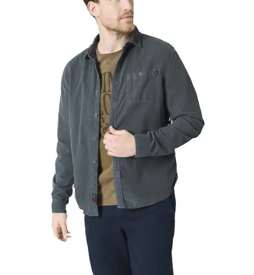 Corduroy - camicia a maniche lunghe - uomo Blue