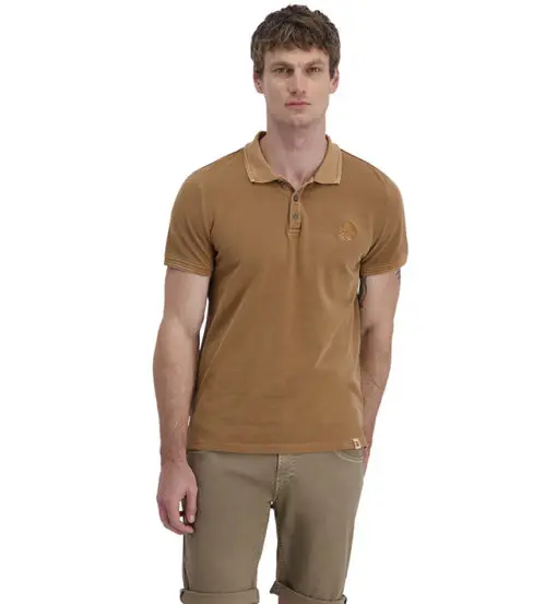 Garment Dye Poloshirt - polo - uomo Brown