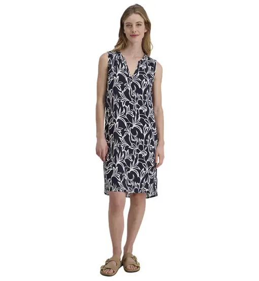 Printed Sleeveless Dress W - abito - donna Blue