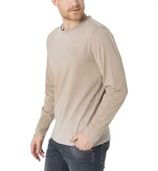 Ripped Basic - maglia a maniche lunghe - uomo Beige