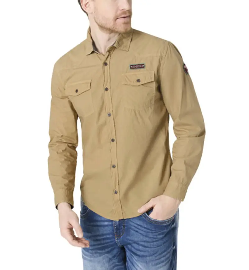 Utility - camicia a maniche lunghe - uomo Beige