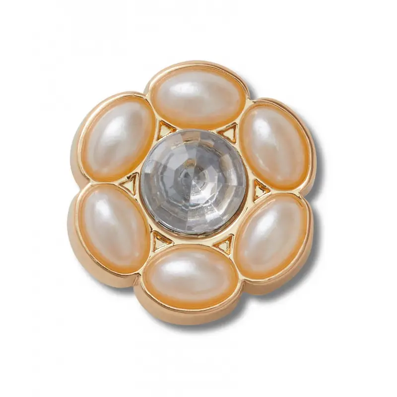 Tiny silver and pearl flower