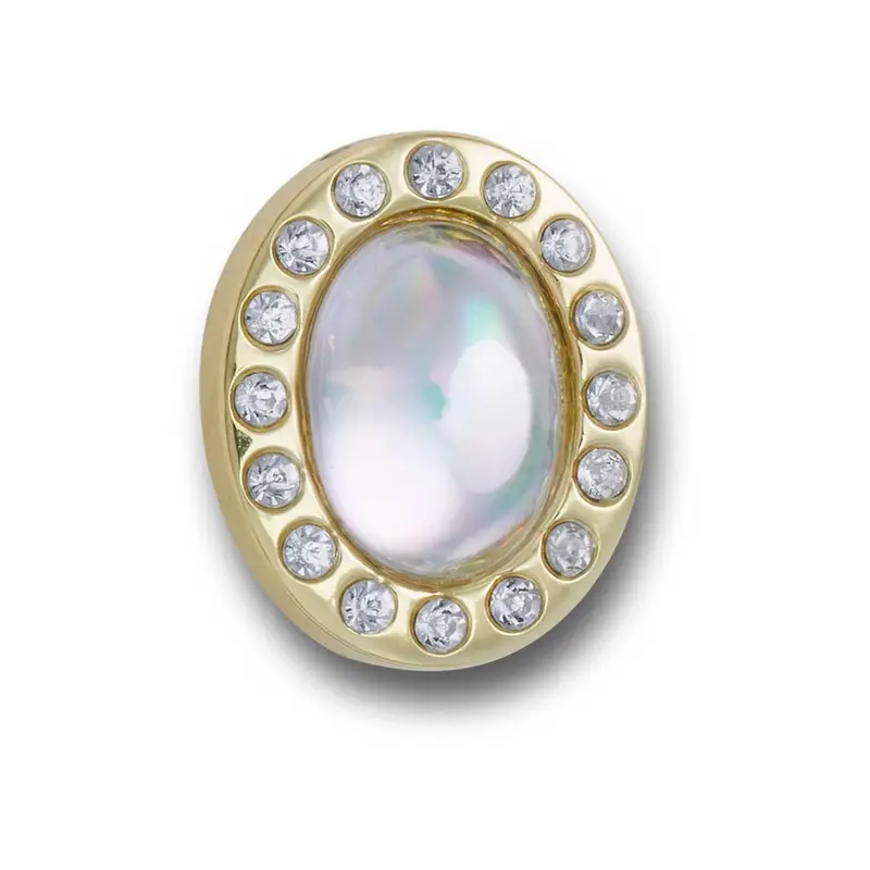 Tiny white circle gem