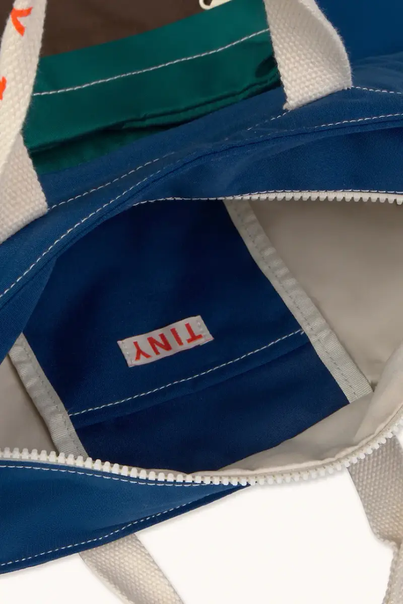 borsa bambino/a COLOR BLOCK TOTEPACK colore blu navy AW25-509 miniatura 3