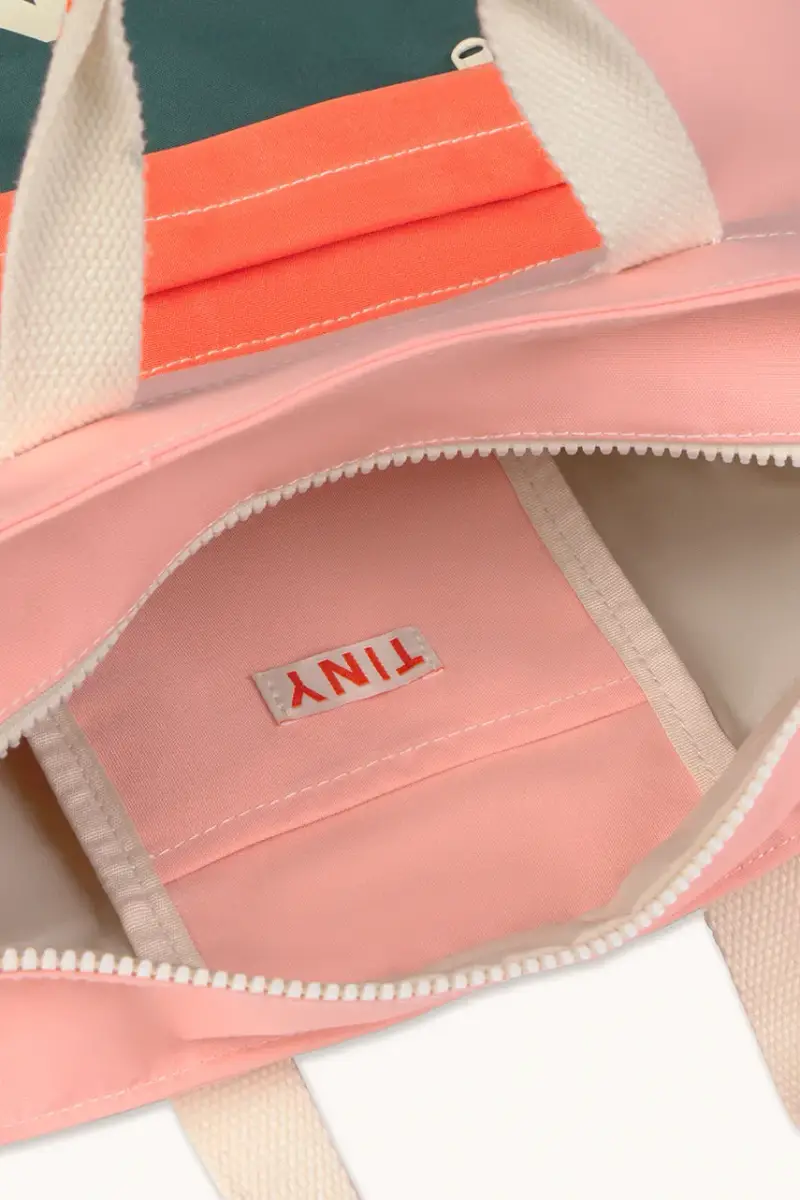 borsa bambino/a COLOR BLOCK TOTEPACK colore rosa AW25-509 miniatura 2