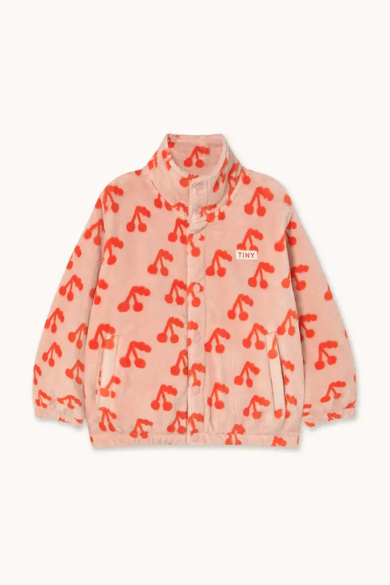 giacca per bambini CHERRIES POLAR JACKET colore arancione AW25-568