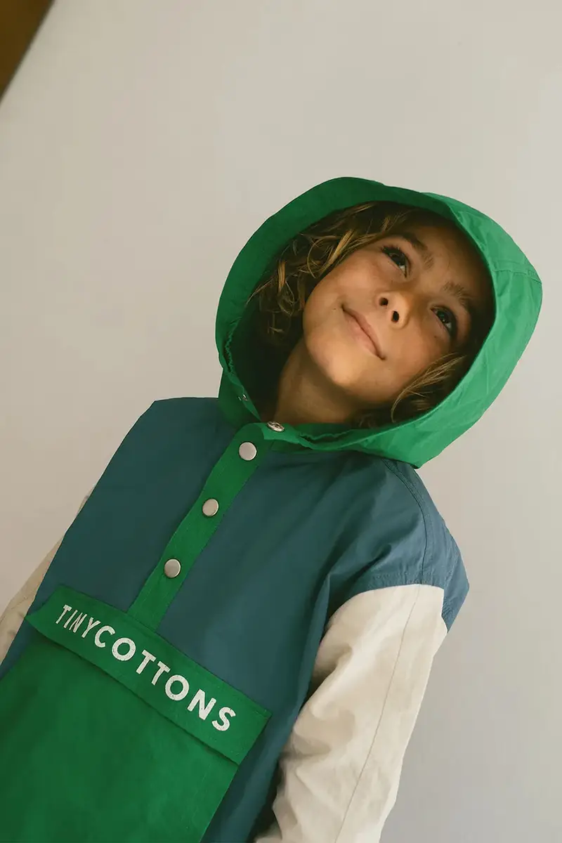 giacca per bambini COLOR BLOCK JACKET colore blu SS25-250 miniatura 5