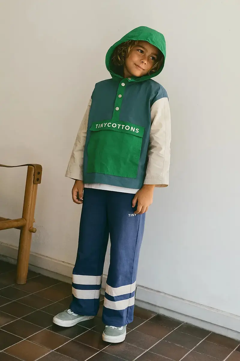 giacca per bambini COLOR BLOCK JACKET colore blu SS25-250