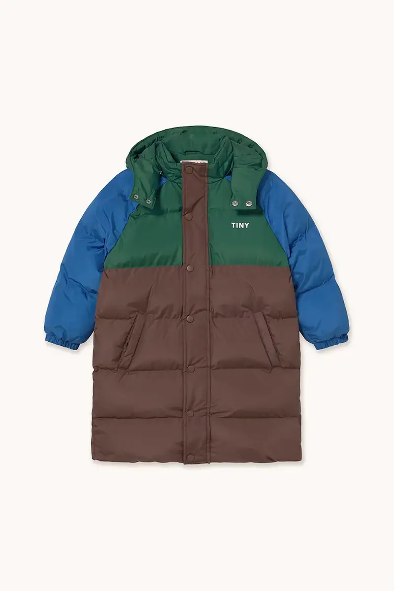 giacca per bambini COLOR BLOCK PADDED JACKET colore marrone AW25-141 miniatura 2