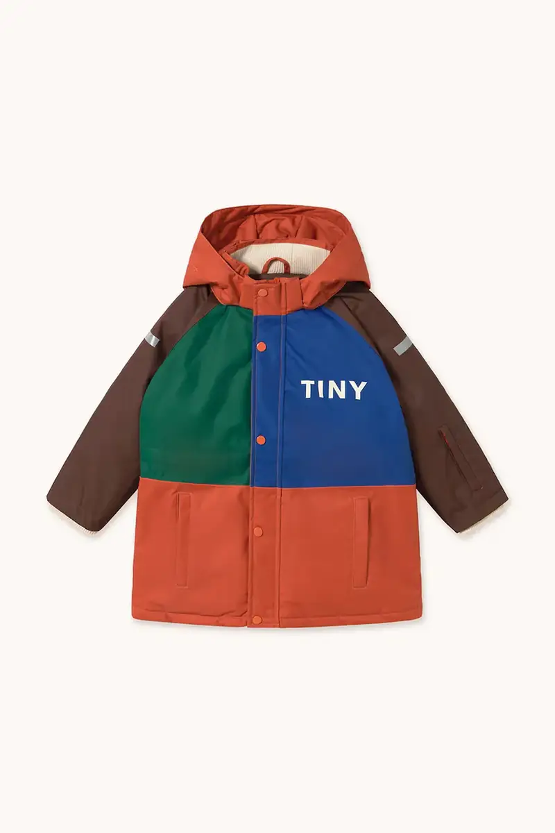 giacca per bambini COLOR BLOCK SNOW JACKET colore arancione AW25-046 miniatura 2