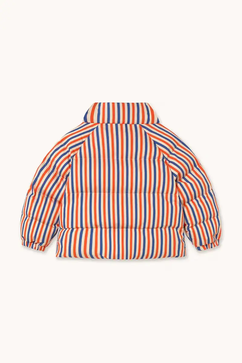 giacca per bambini STRIPES SHORT PADDED JACKET colore arancione AW25-146 miniatura 2