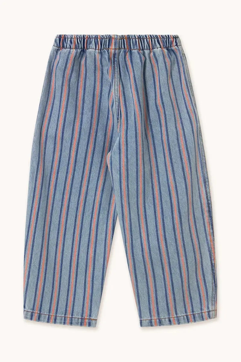 pantaloni in lana bambino/a STRIPES MULTICOLOR PANT colore blu SS25-238 miniatura 3