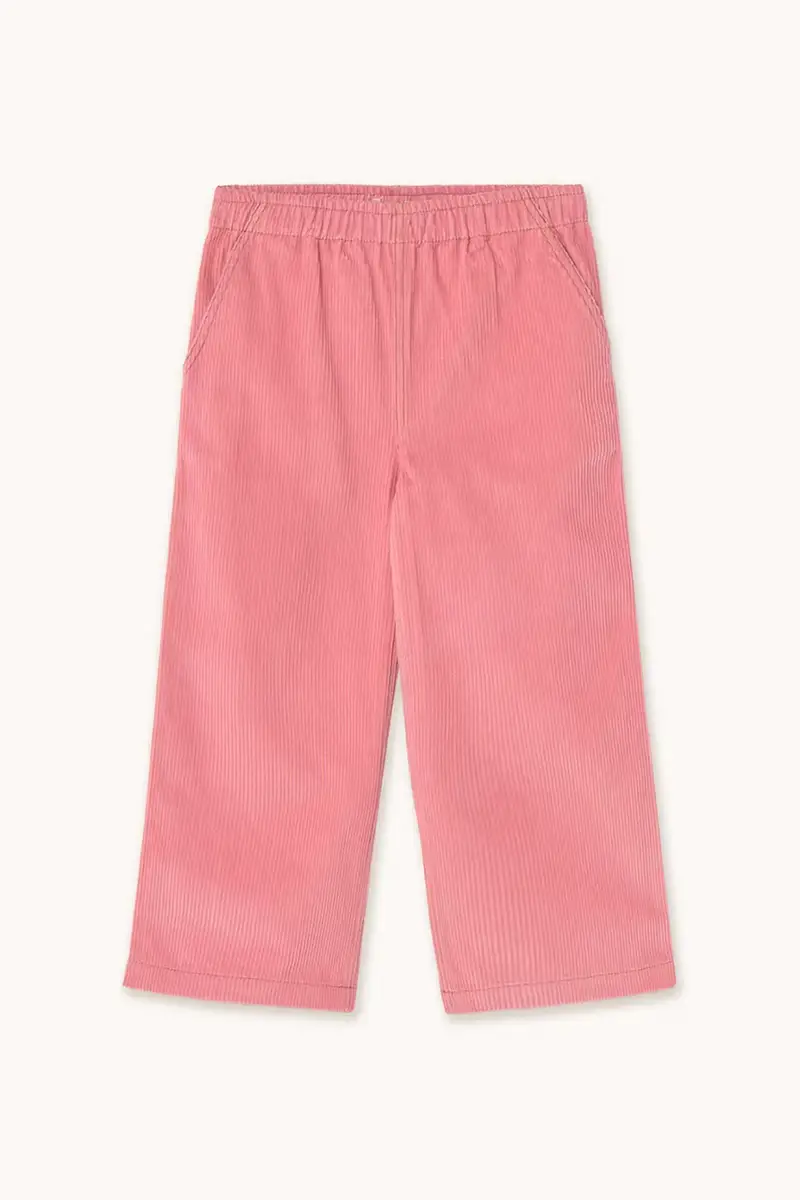 pantaloni per bambini TINY SOLID WOVEN PANT colore rosa AW25-457 miniatura 2