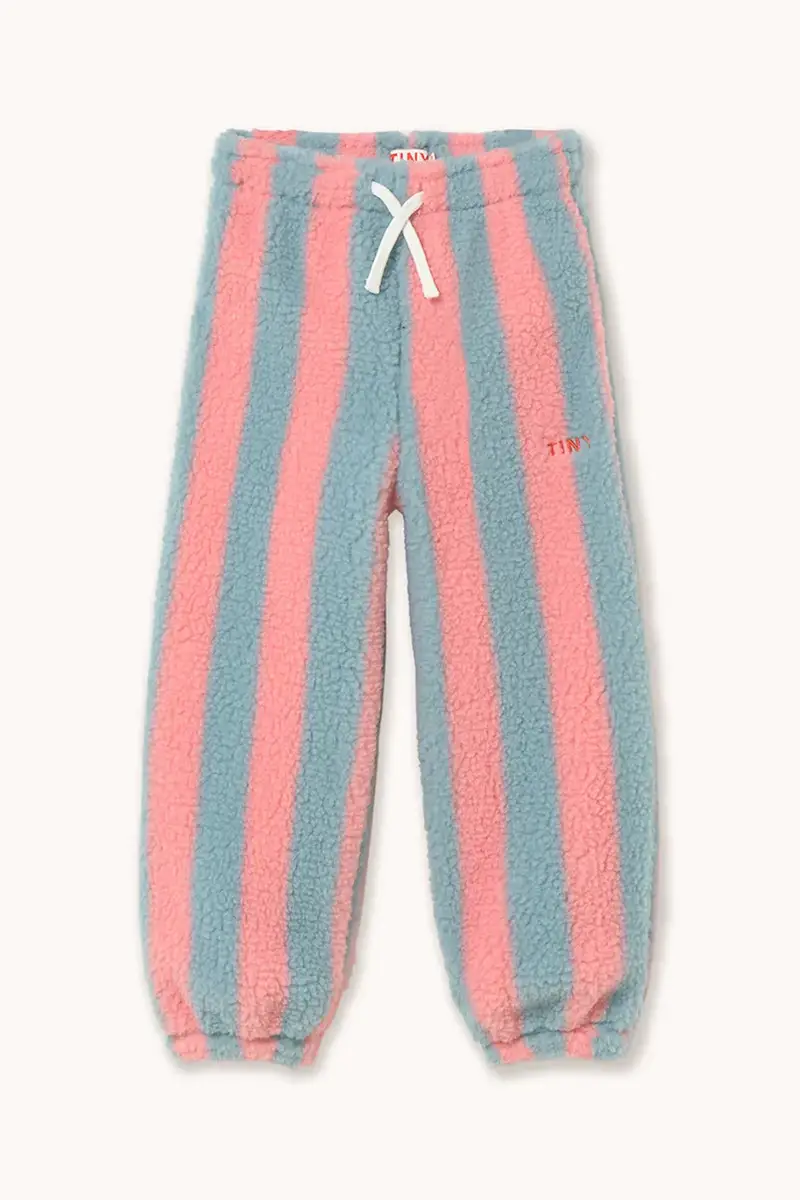 pantaloni tuta bambino/a STRIPES SHERPA SWEATPANT colore blu AW25-373 miniatura 2