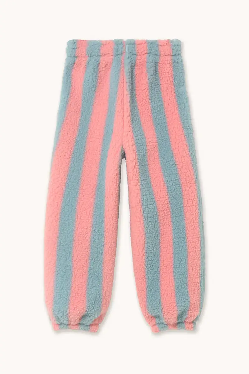 pantaloni tuta bambino/a STRIPES SHERPA SWEATPANT colore blu AW25-373 miniatura 3