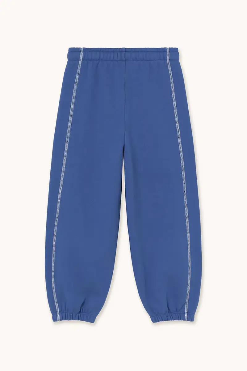 pantaloni tuta in cotone bambino/a CONTRAST SWEATPANT colore blu AW25-257 miniatura 3