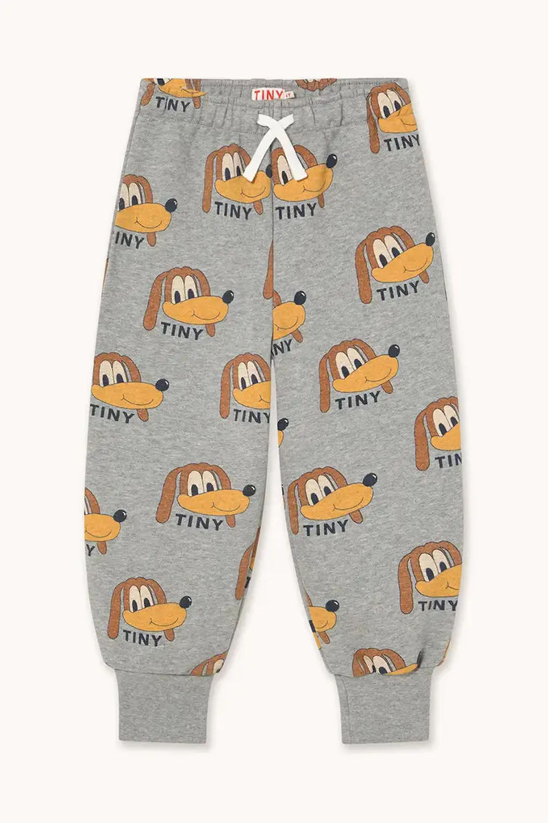 pantaloni tuta in cotone bambino/a DOGS SWEATPANT colore grigio AW25-068 miniatura 2