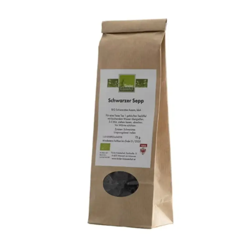 Tè nero Assam bio "Schwarzer Sepp", 100 g