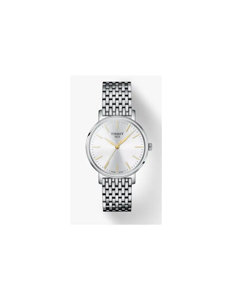 Everytime 34MM T1432101101101 Silver cinturino in acciaio inossidabile