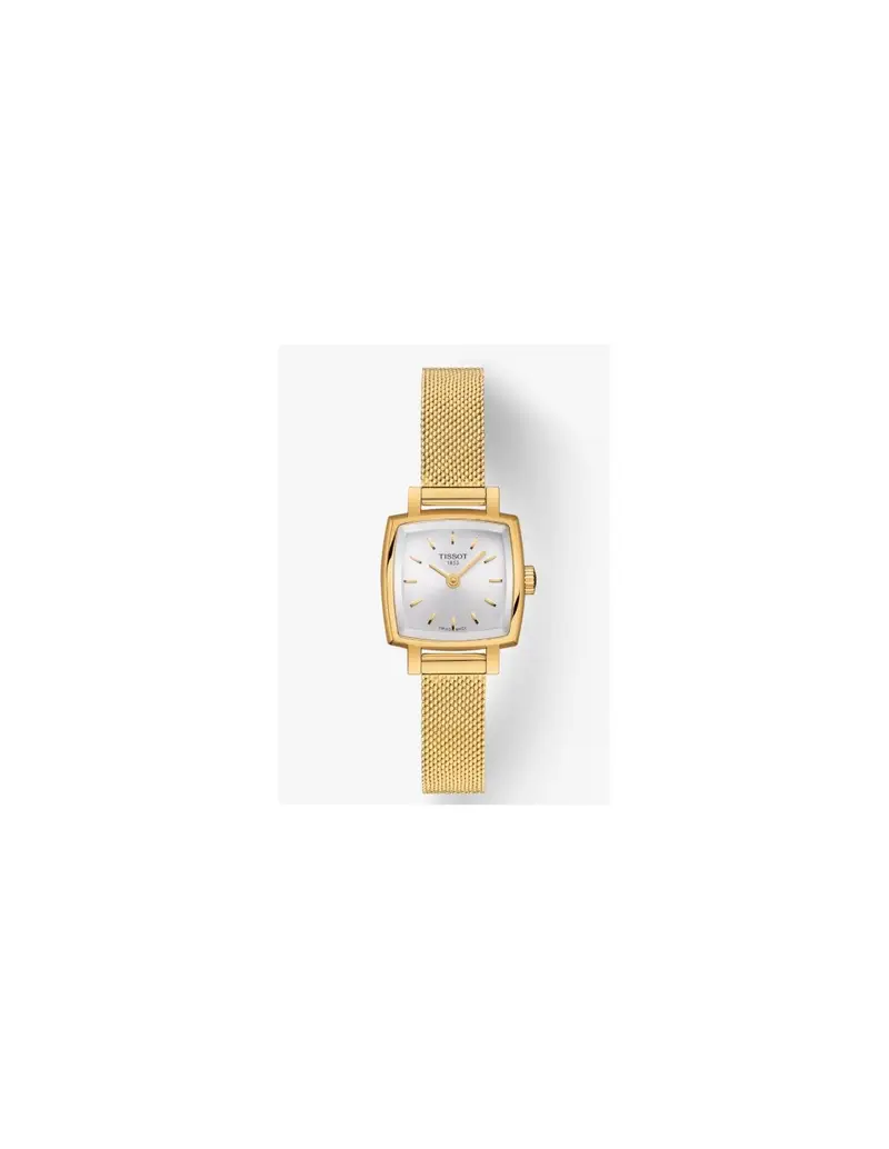 Orologio TISSOT Lovely Square T0581093303100 Silver cinturino in acciaio inossidabile Gold