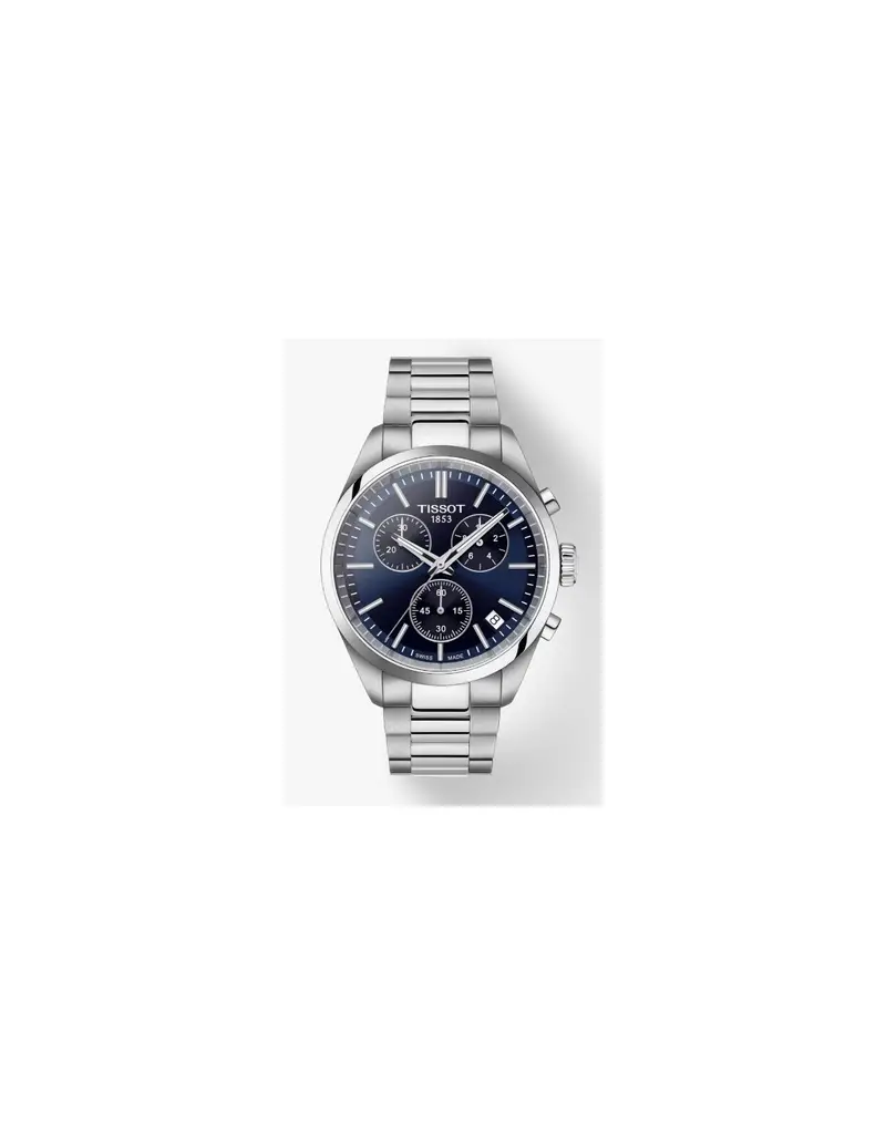 Orologio TISSOT PR100 Chronograph T1504171104100 Blue cinturino in acciaio inossidabile