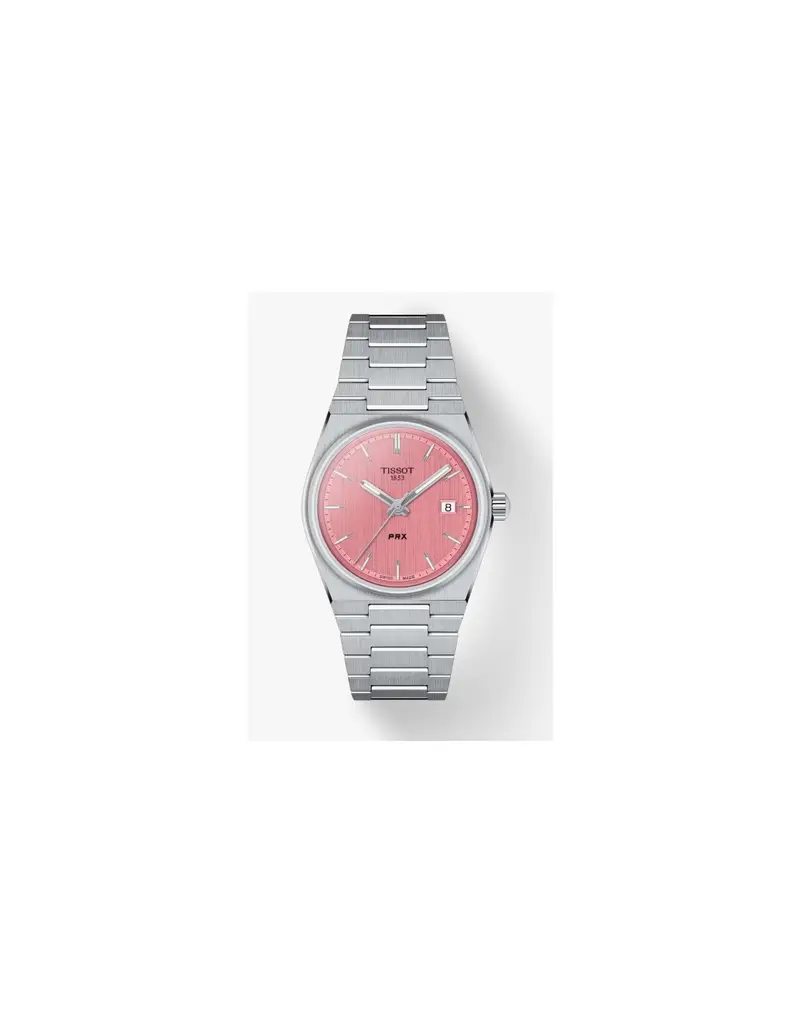 Orologio TISSOT PRX 35MM T1372101133100 Pink con cinturino in acciaio