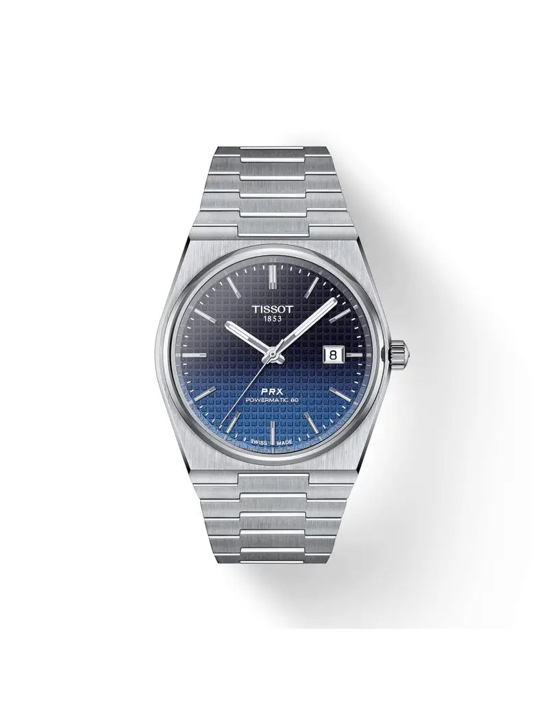 Orologio TISSOT PRX Powermatic T1374071105101 80 40MM Gradient Blue cinturino in acciaio inossidabile