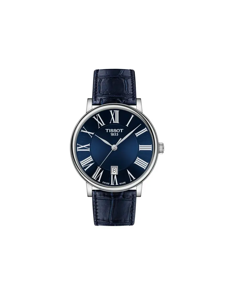 Orologio TISSOT T-Classic Carson Premium in Pelle - T1224101604300 Blue