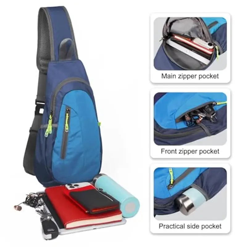 TITECOUGO Borsa a tracolla Blu 2189847 miniatura 2