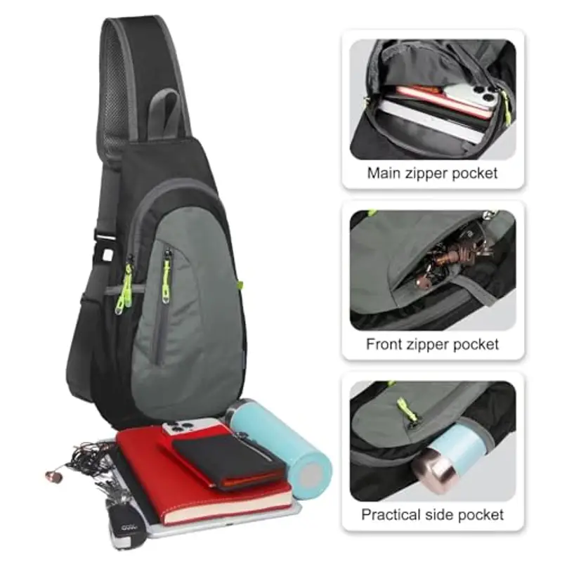 TITECOUGO Borsa a tracolla Grigio 2443710 miniatura 2