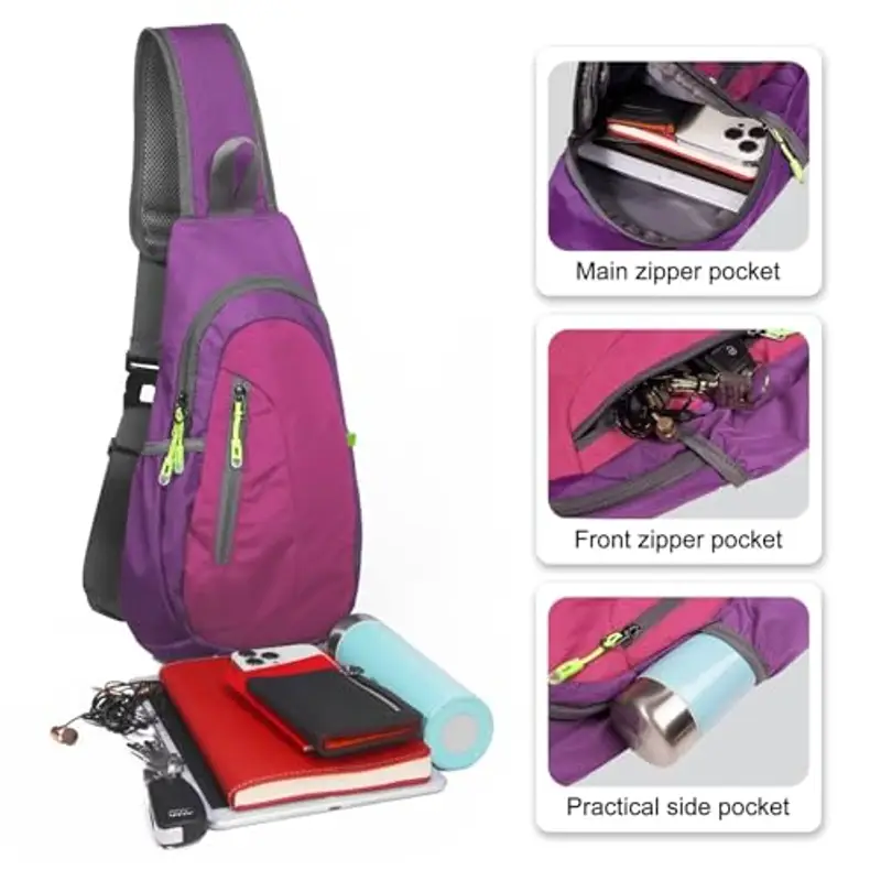 TITECOUGO Borsa a tracolla Rosa 2189848 miniatura 2