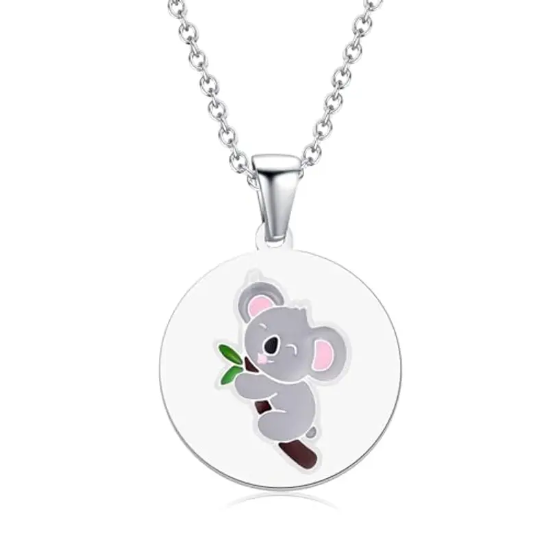 TIZU Collana Koala Donna con Ciondolo, Animali Collana con Koala Bear Gioielli per le Donne Ragazze Fidanzate