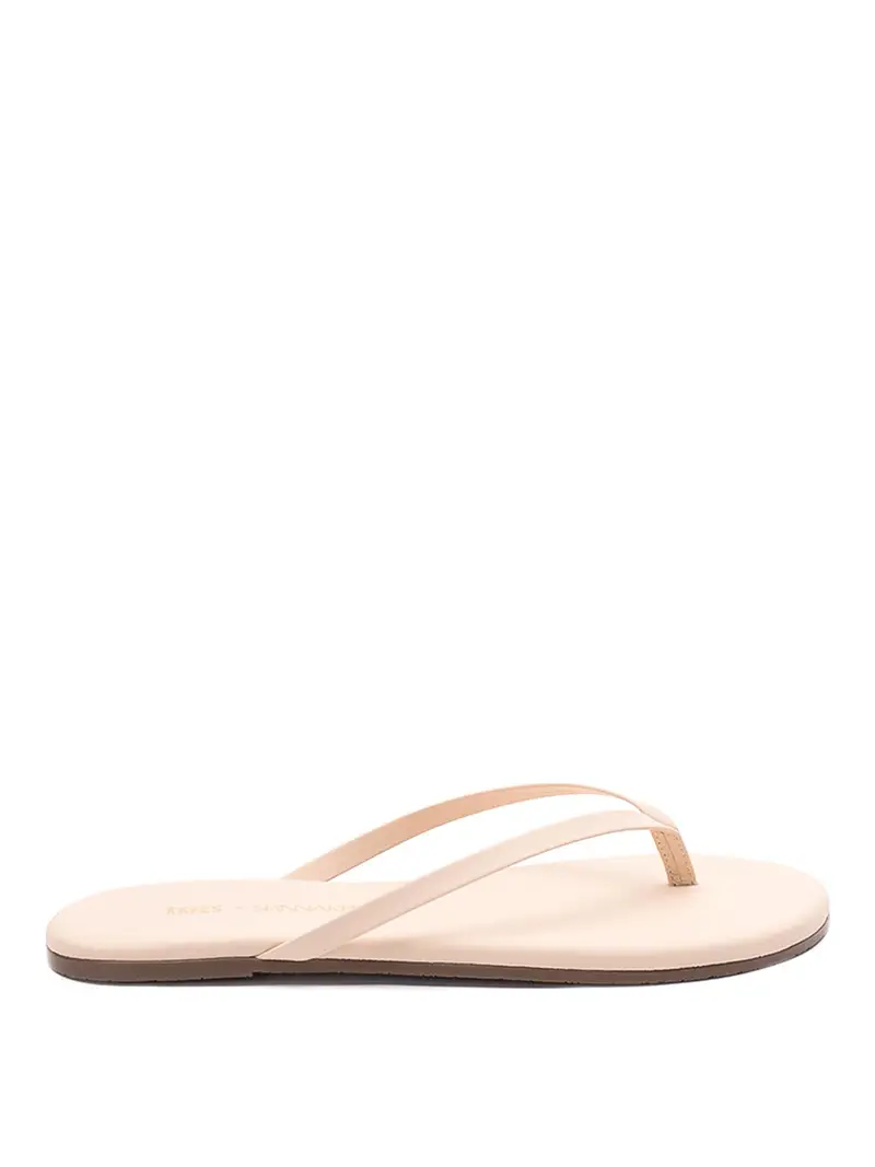 `Lily Foundations Matte` Flip Flops Beige Chiaro
