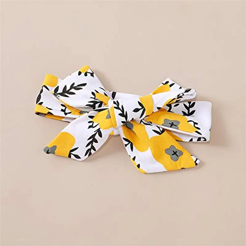 TMEOG Neonata Neonato Vestiti Estate Manica Corta Lettera Stampa Pagliaccetto + Pantaloni + Fascia per Capelli Abiti 3 Pezzi Set miniatura 2