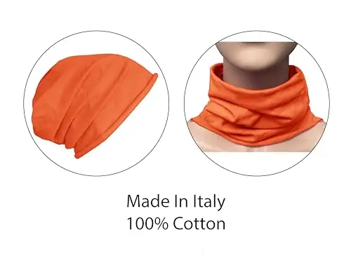 TMK Set di Cappello e Sciarpa per Bambini Scaldacollo e Berretto 100% Cotone cod.1215 miniatura 2