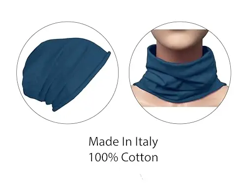 TMK Set di Cappello e Sciarpa per Bambini Scaldacollo e Berretto 100% Cotone cod.1215 miniatura 2