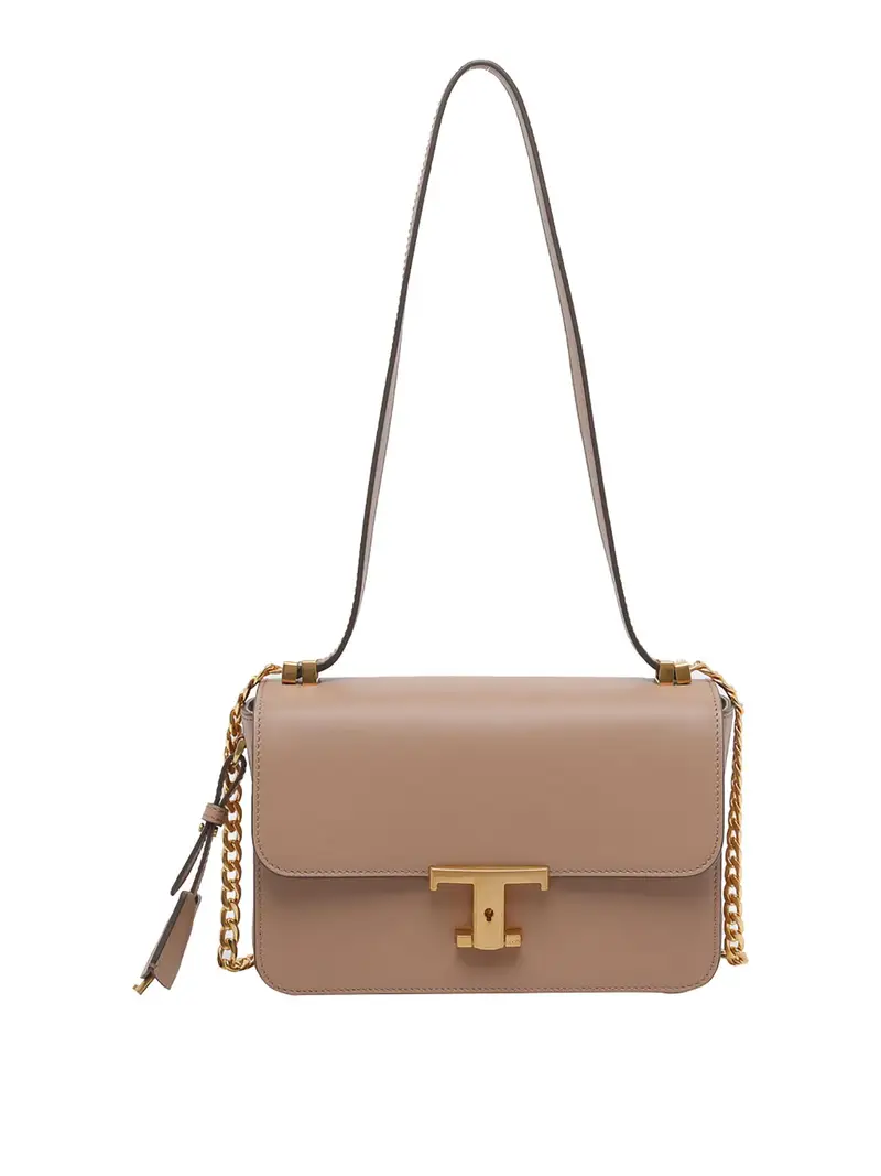 Borsa a tracolla Timeless T beige Rosa
