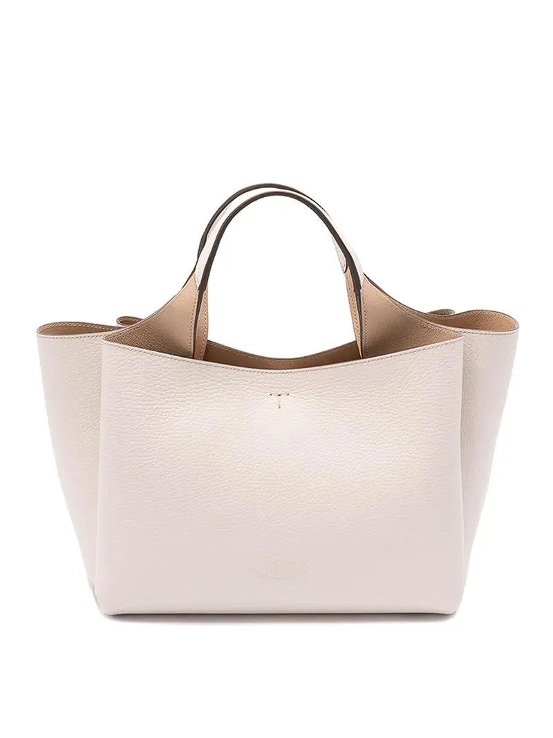 Borsa Mini In Pelle Beige