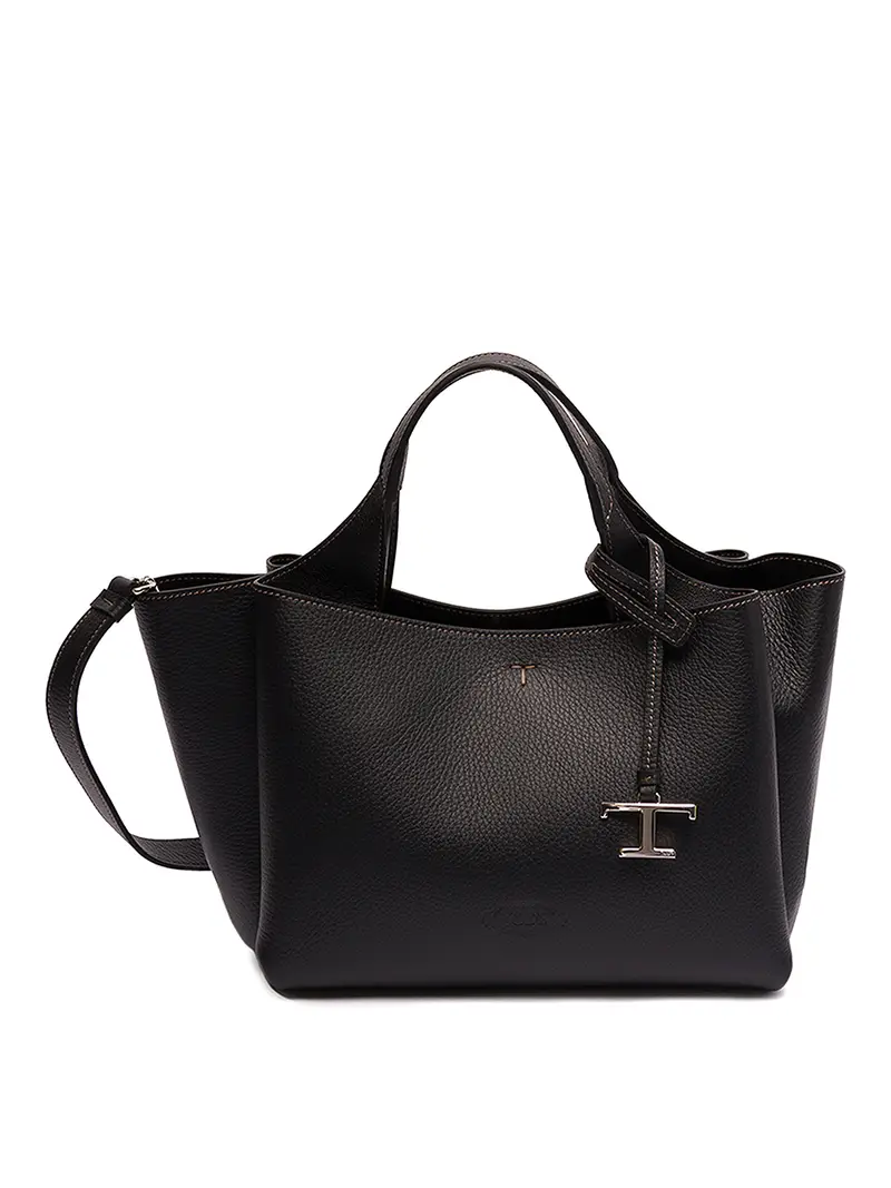 Borsa mini in pelle Nero