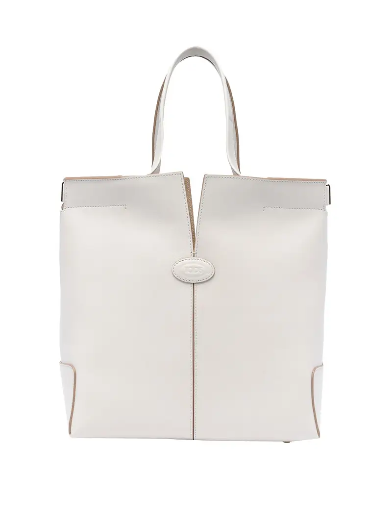 Borsa Shopping Piccola Tod's Di Folio Bianco
