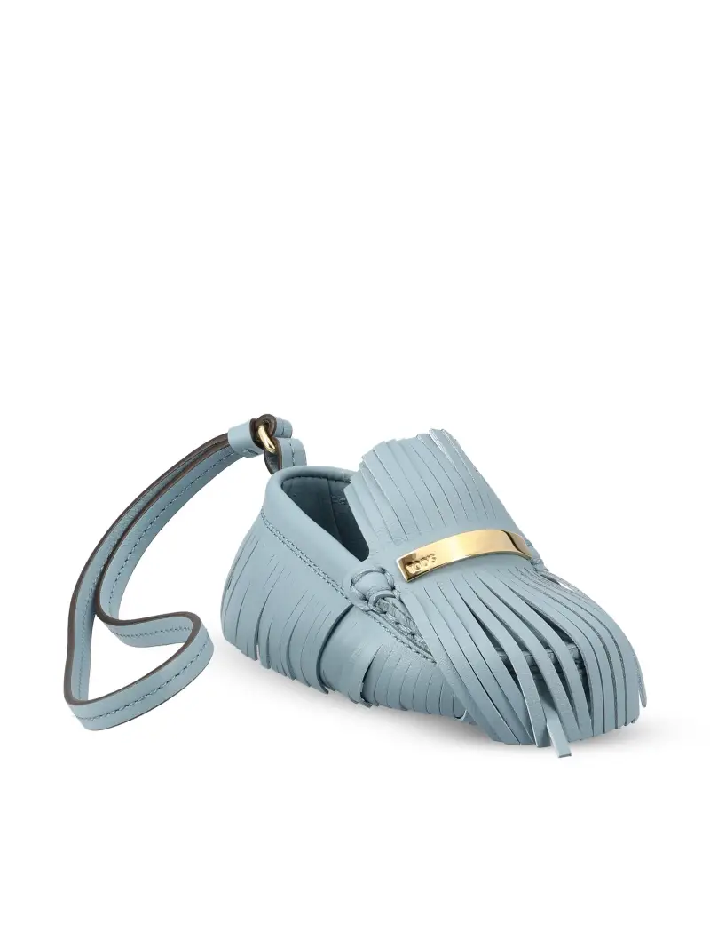 Charm Gommino In Pelle AZZURRO