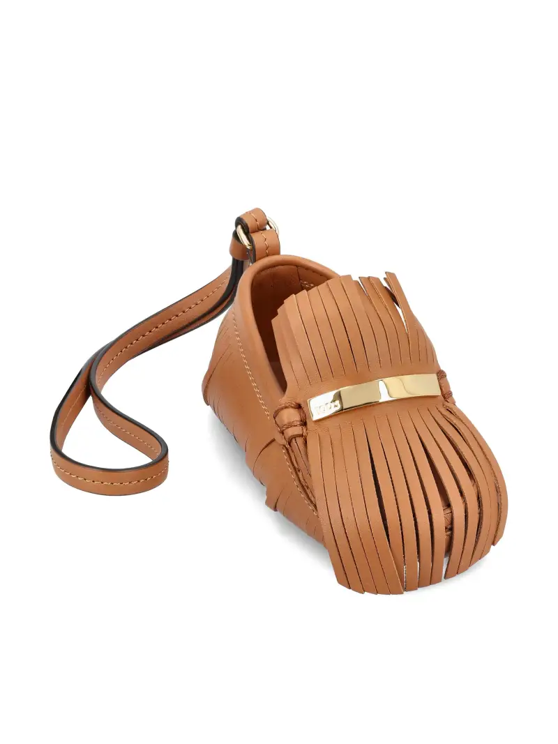 Charm Gommino In Pelle MARRONE