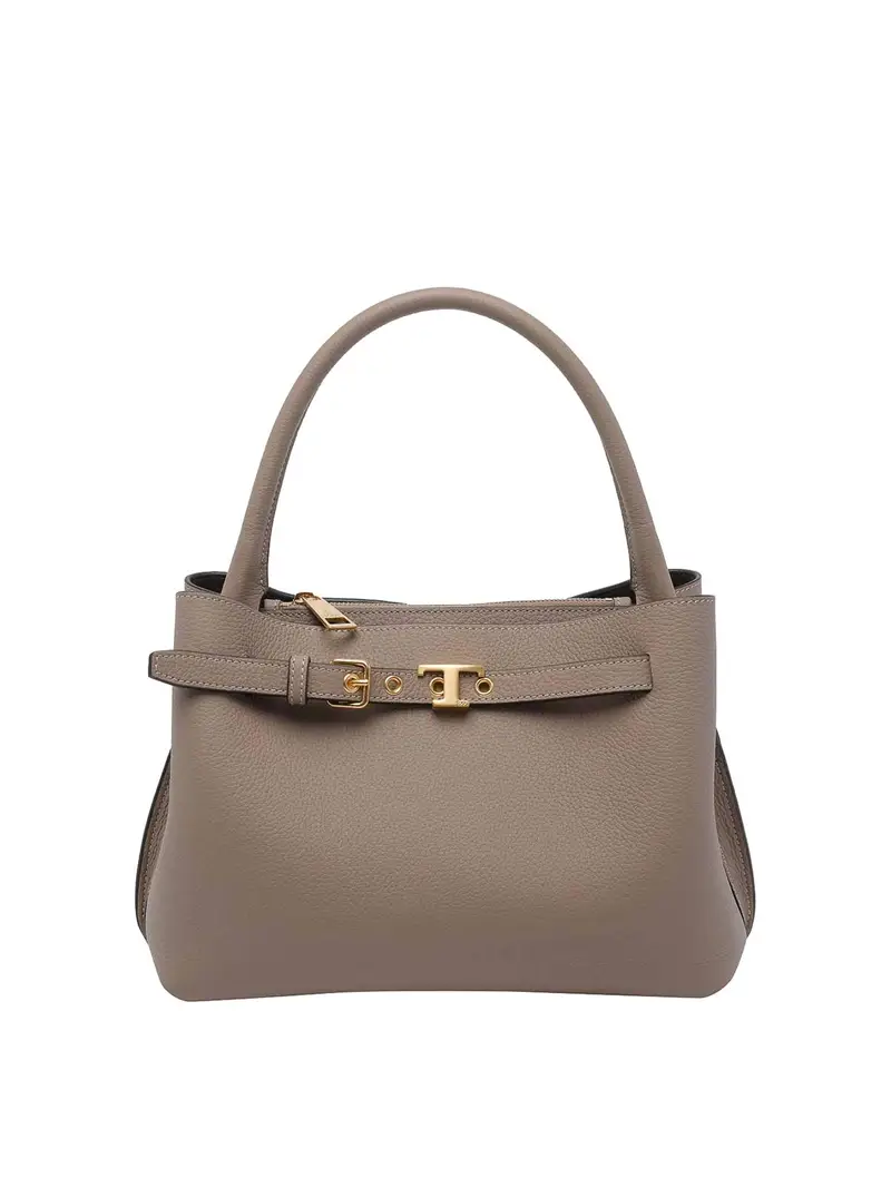 Mini borsa in pelle Beige