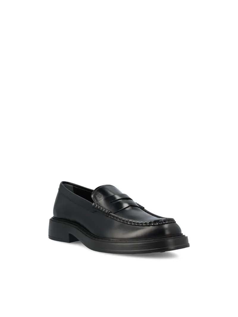 Mocassino In Pelle NERO miniatura 2