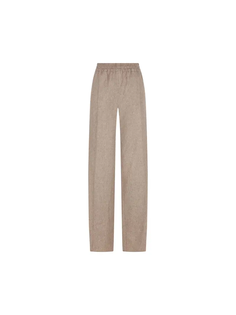 Pantaloni In Lana E Cashmere BEIGE
